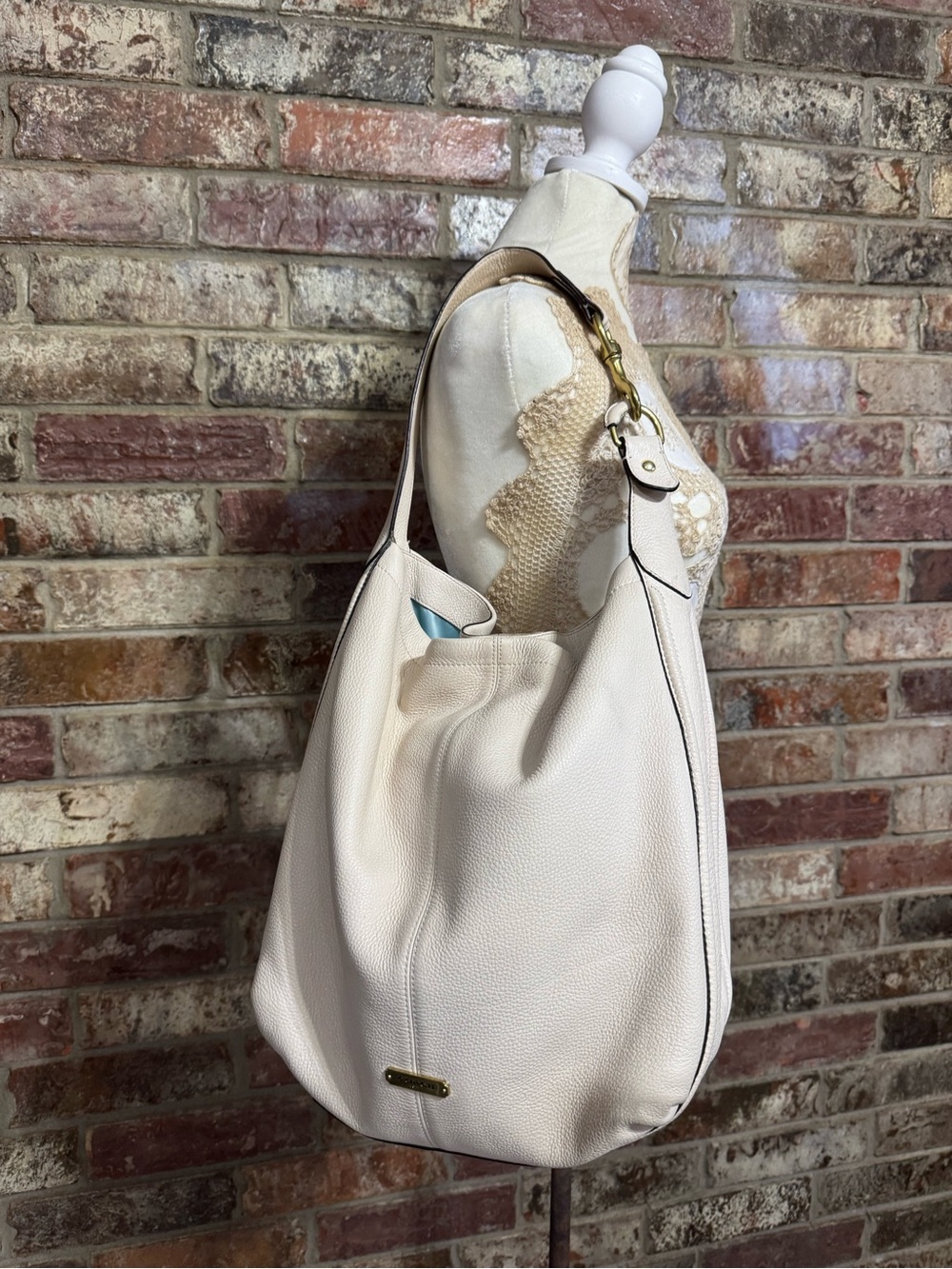 Authentic 2013 Coach Park Avery cream leather hobo bag
